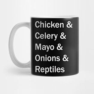 Reptilian Overlord Chicken Salad Mug